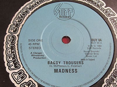 Madness  Baggy Trousers 7 inch Single  Top Hat Records