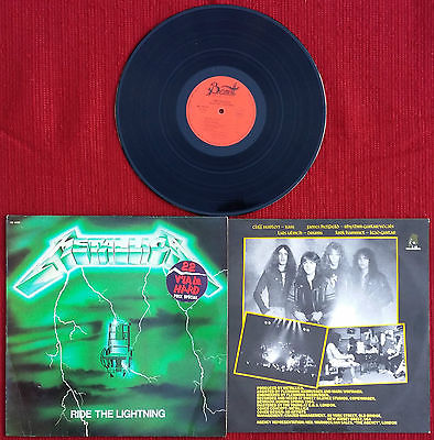  - METALLICA - Ride the Lightning - GREEN COVER - BERNETT  SB18026 - VINYL LP - auction details