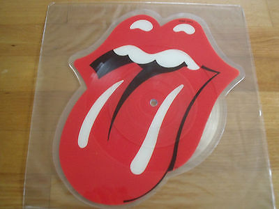 popsike.com - Rolling Stones She Was Hot Rare Tongue Shaped Picture ...