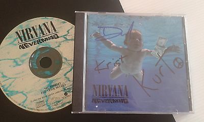  Nirvana signed CD. Nirvana Autograph. Dave, Kurt