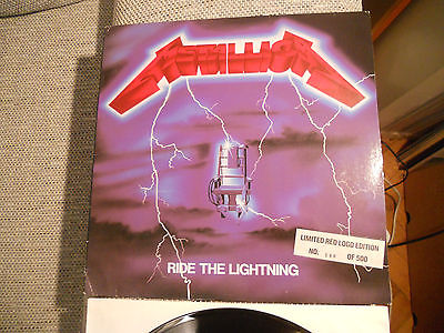  - Metallica - Ride the Lightning, RED LOGO 288/500, holy grail,  - auction details