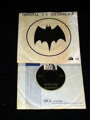  - Nelson Riddle 20th CENTURY FOX 626 Batman Theme 45 w/ PS  Sleeve 1966 TV - auction details