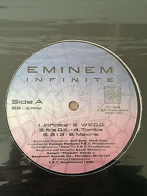 popsike Eminem Infinite LP 96 Vinyl F.B.T Productions Rare