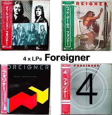 popsike.com - 4xLPs Foreigner Double Vision Head Games Foreigner 4