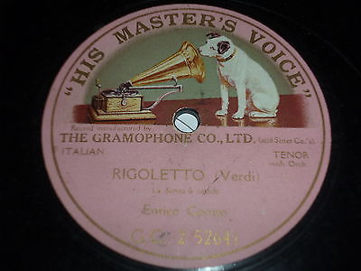 popsike ENRICO CARUSO Rigoletto La Donna e Mobile 78 HMV GC