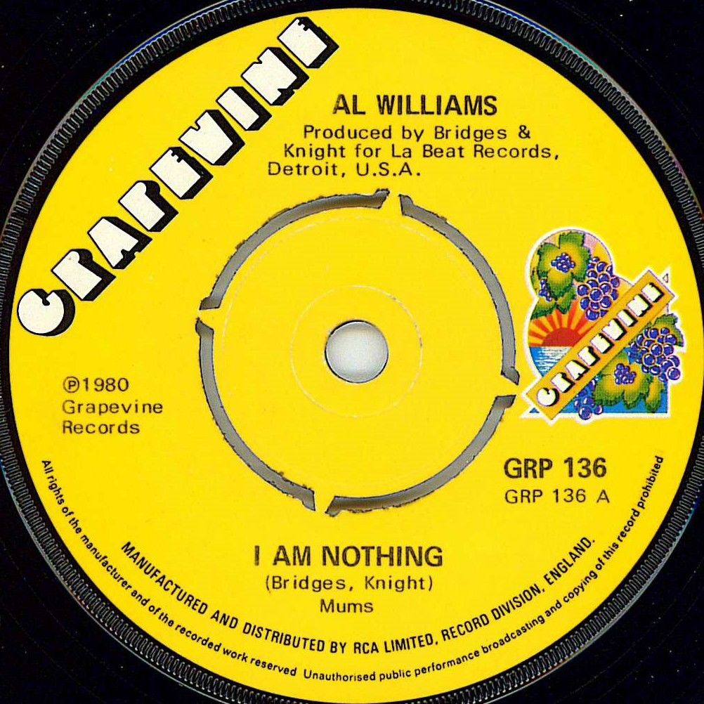 popsike.com - NORTHERN SOUL - AL WILLIAMS - I AM NOTHING - UK