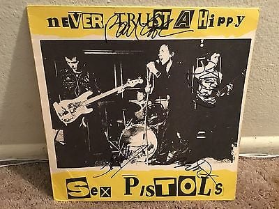 popsike.com - Sex Pistols - Never Trust A Hippy LP SIGNED By 4 