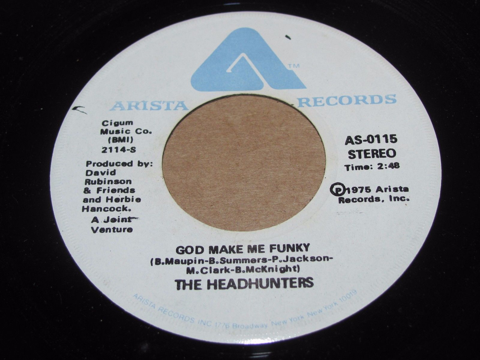 Jazz Funk 45 - The Headhunters - God Make Me Funky - Arista - VG+-