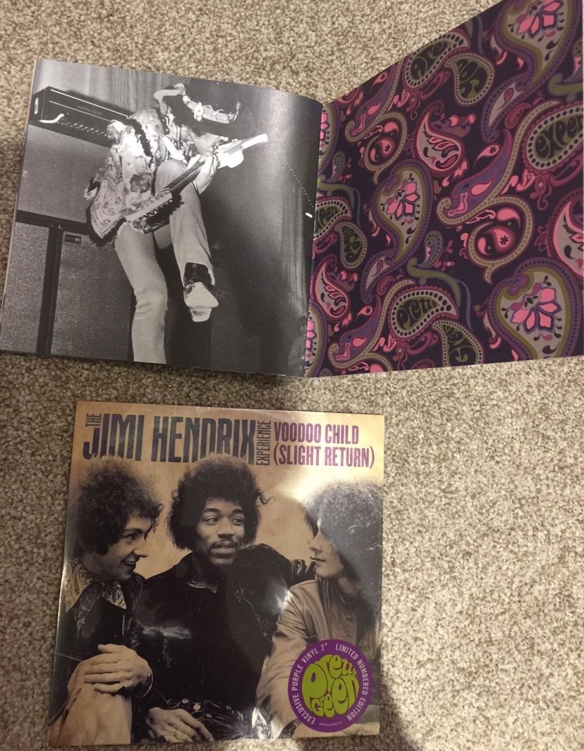 popsike.com - Jimi Hendrix Voodoo Child Pretty Green Purple Vinyl