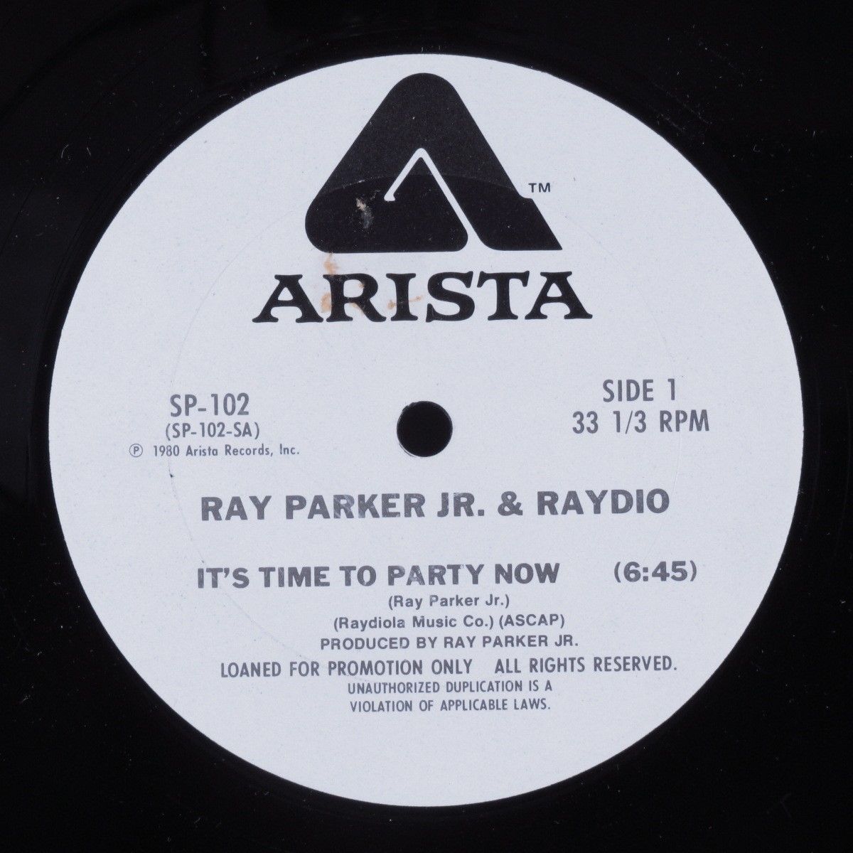 popsike.com - RAY PARKER JR. & RAYDIO It's Time To Party Now