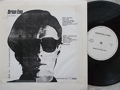 popsike.com - BRIAN ENO MUSIC FOR FANS Vol.1 RARE 10