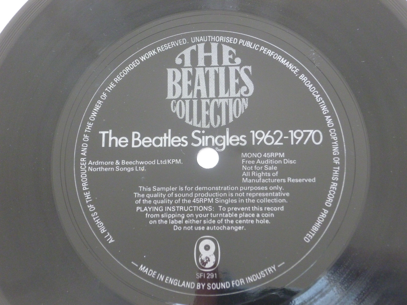 popsike.com - THE BEATLES COLLECTION SFI 291 VG+/GEN UK 7