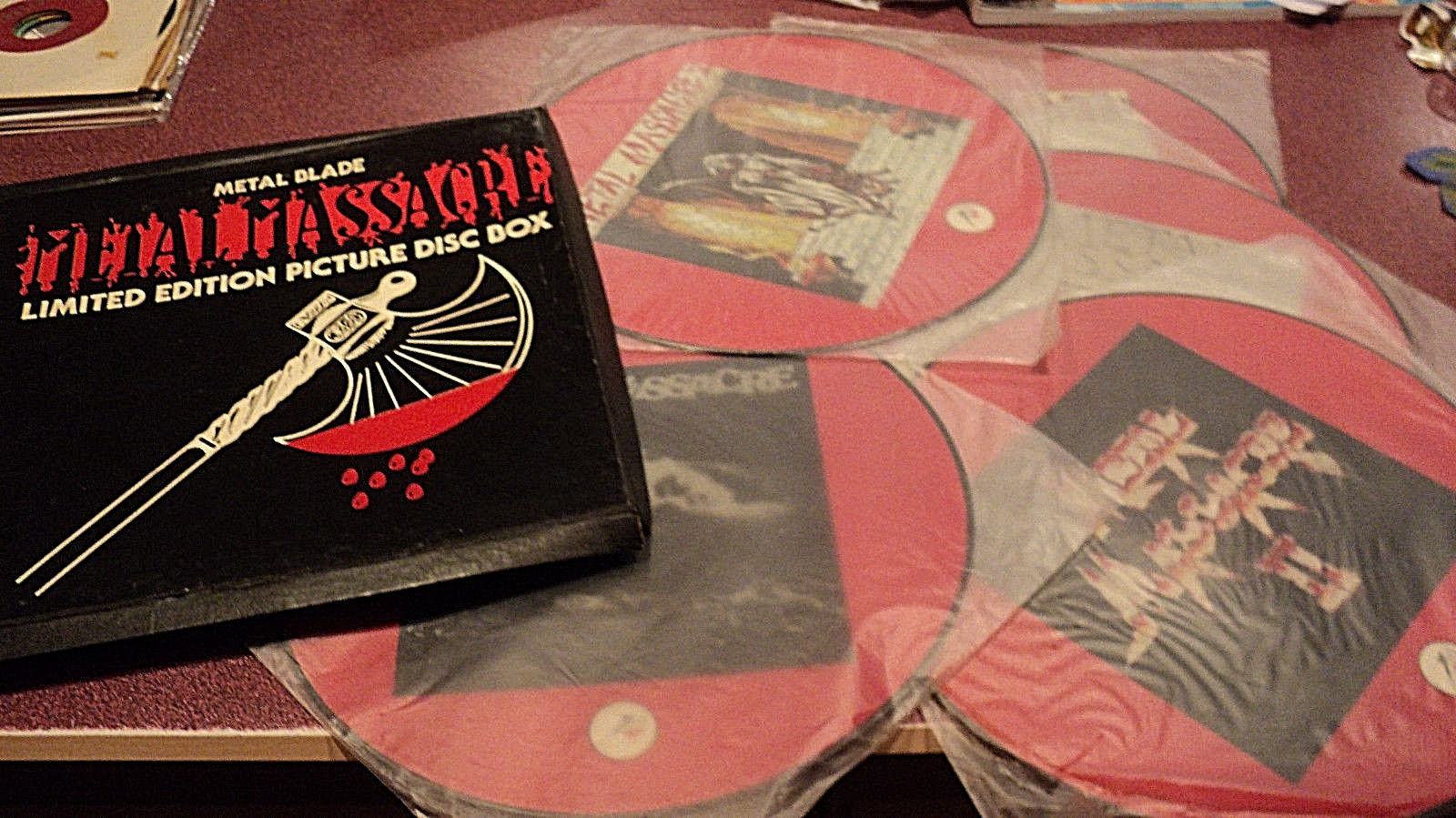 popsike.com - METAL BLADE METAL MASSACRE 5 LP PICTURE DISC BOX SET