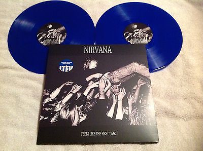 popsike.com - Nirvana 2LP Feels Like The First Time Blue Vinyl EX