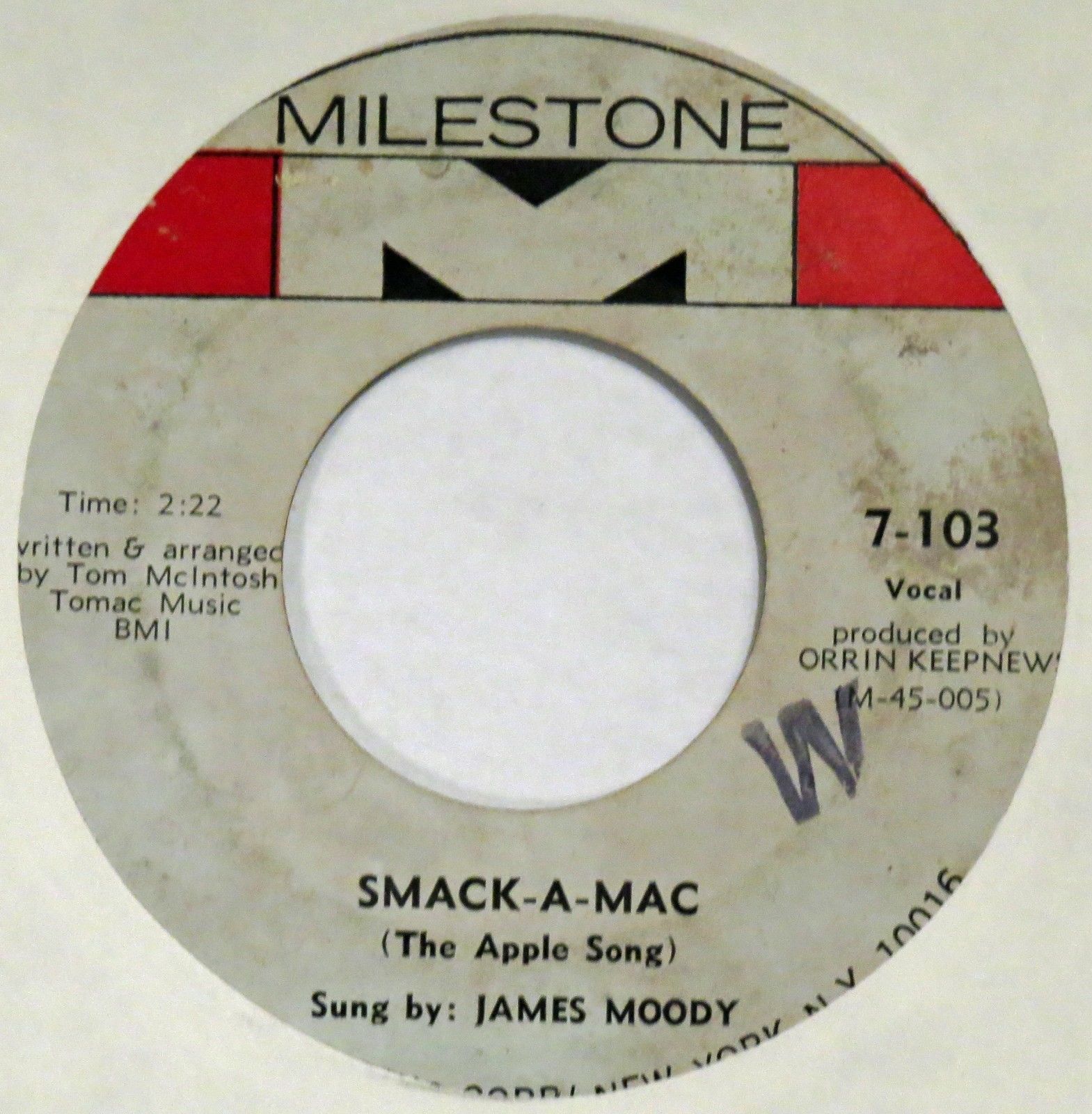 popsike.com - James Moody Smack-A-Mac MILESTONE 45 mod jazz 1966 7