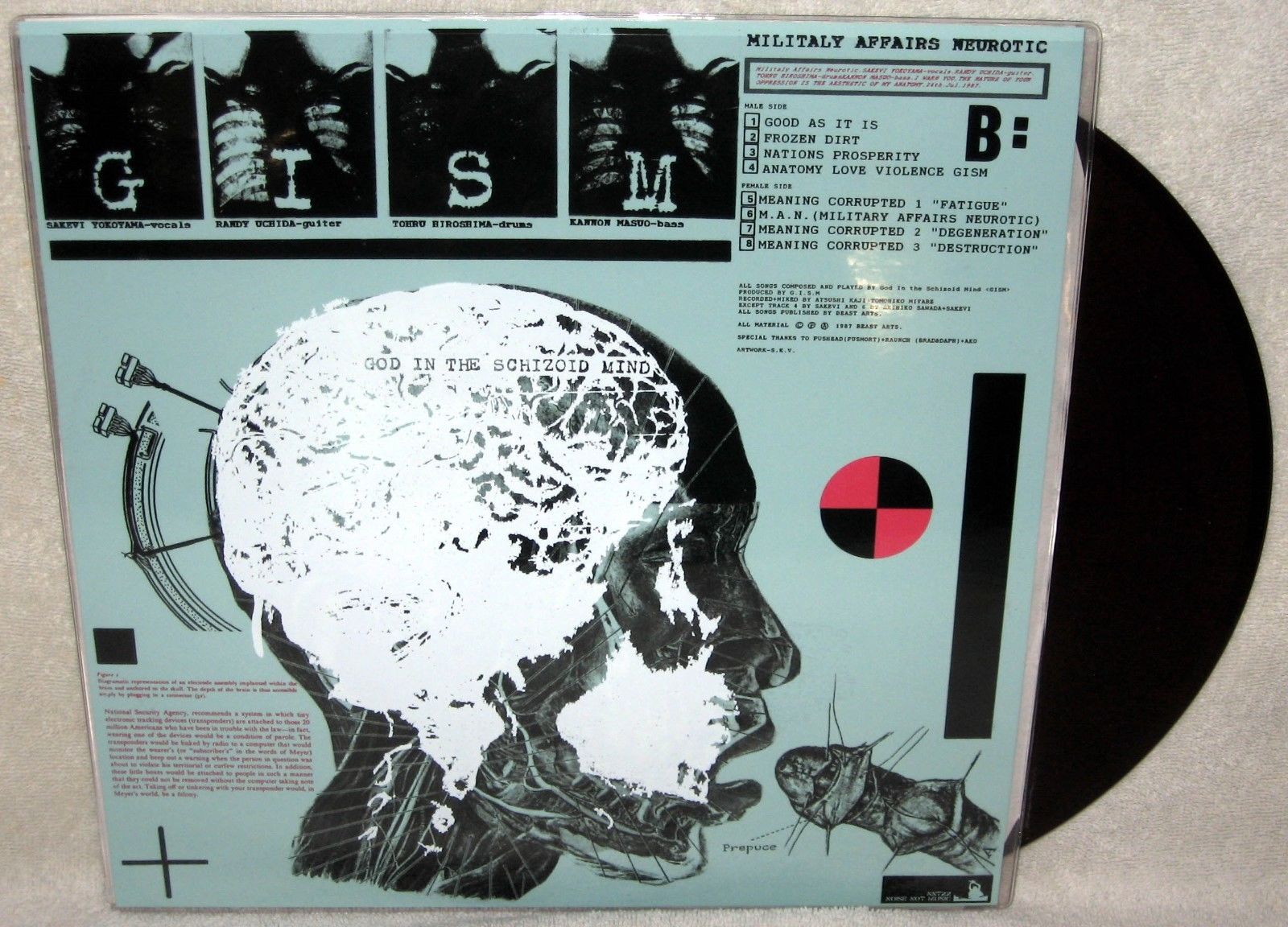 popsike.com - GISM Military Affairs Neurotic LP Punk Rock HARDCORE