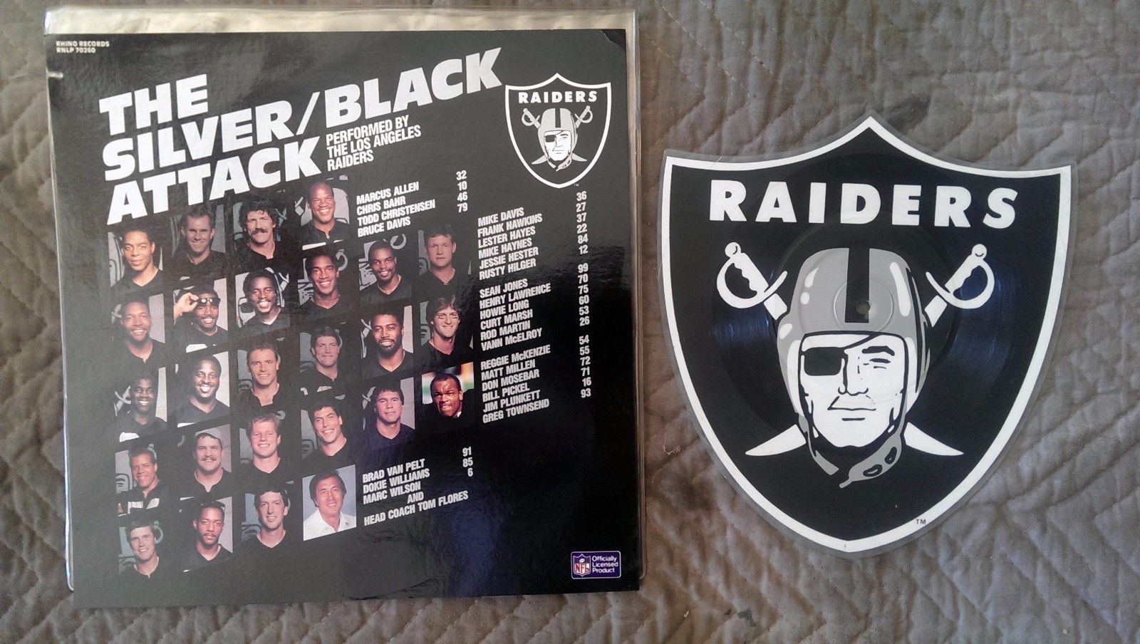 The Los Angeles Raiders – The Silver/Black Attack (1986, Vinyl) - Discogs