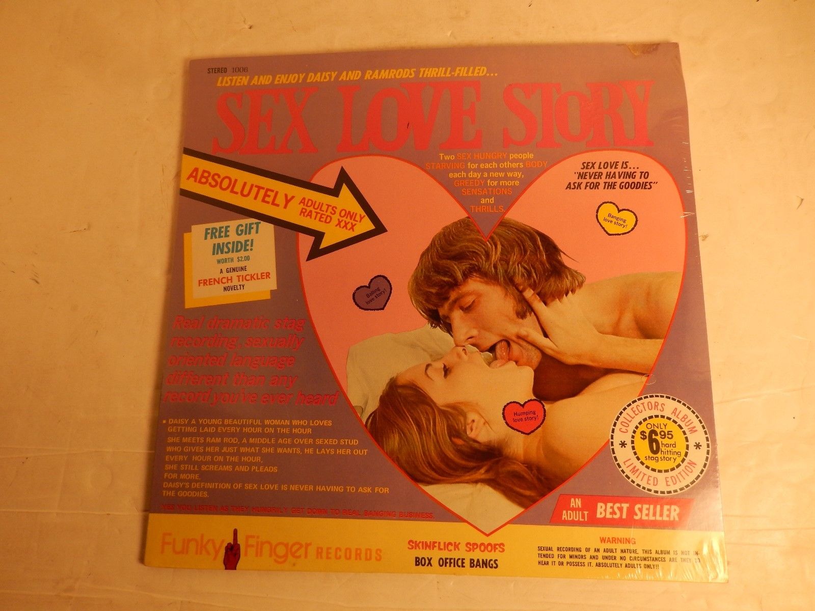 popsike.com - Vintage Sealed LP Funky Finger Records Adult XXX Sex Love  Story Daisy & Ramrods - auction details