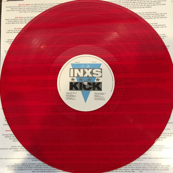 popsike.com - INXS ?– Kick Vinyl LP 25th Anniversary red vinyl