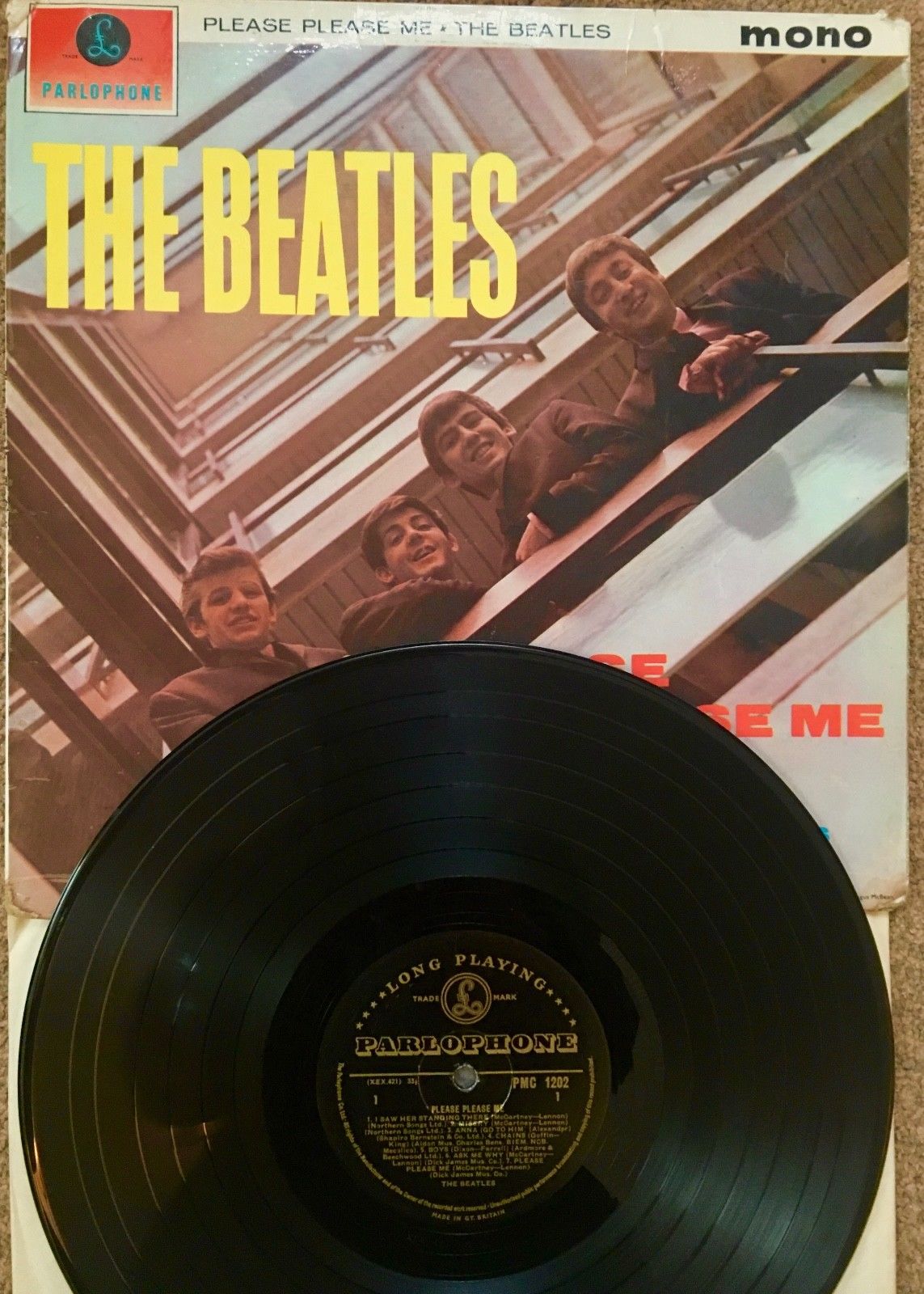 popsike.com - RARE First Pressing Beatles Please Please Me Mono LP