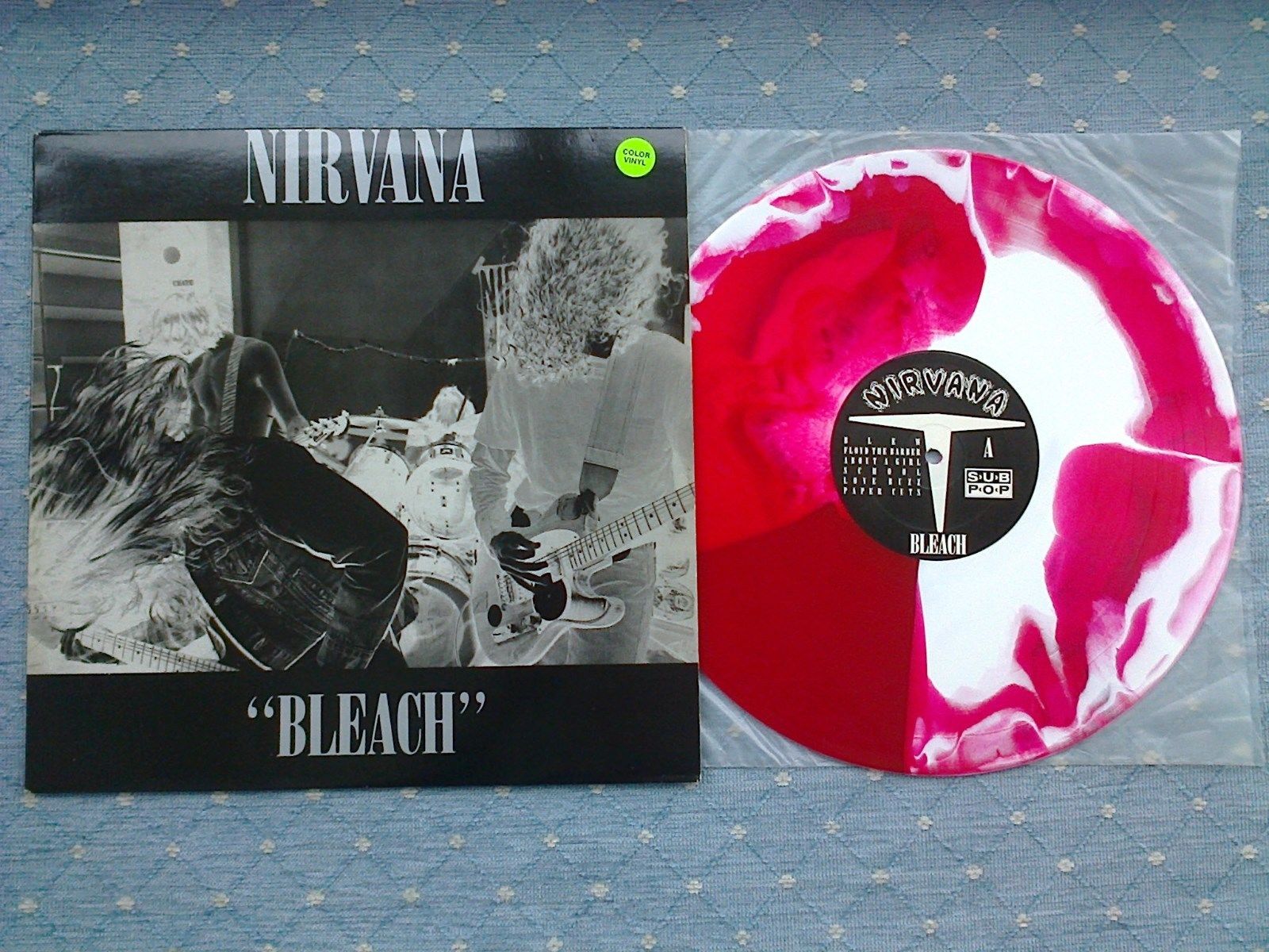 popsike.com - Nirvana record - Bleach Red / White Splatter c/w
