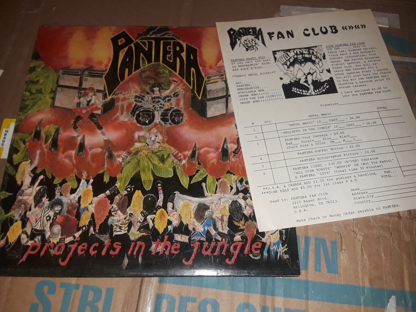 popsike.com - PANTERA Projects In The Jungle LP original Metal