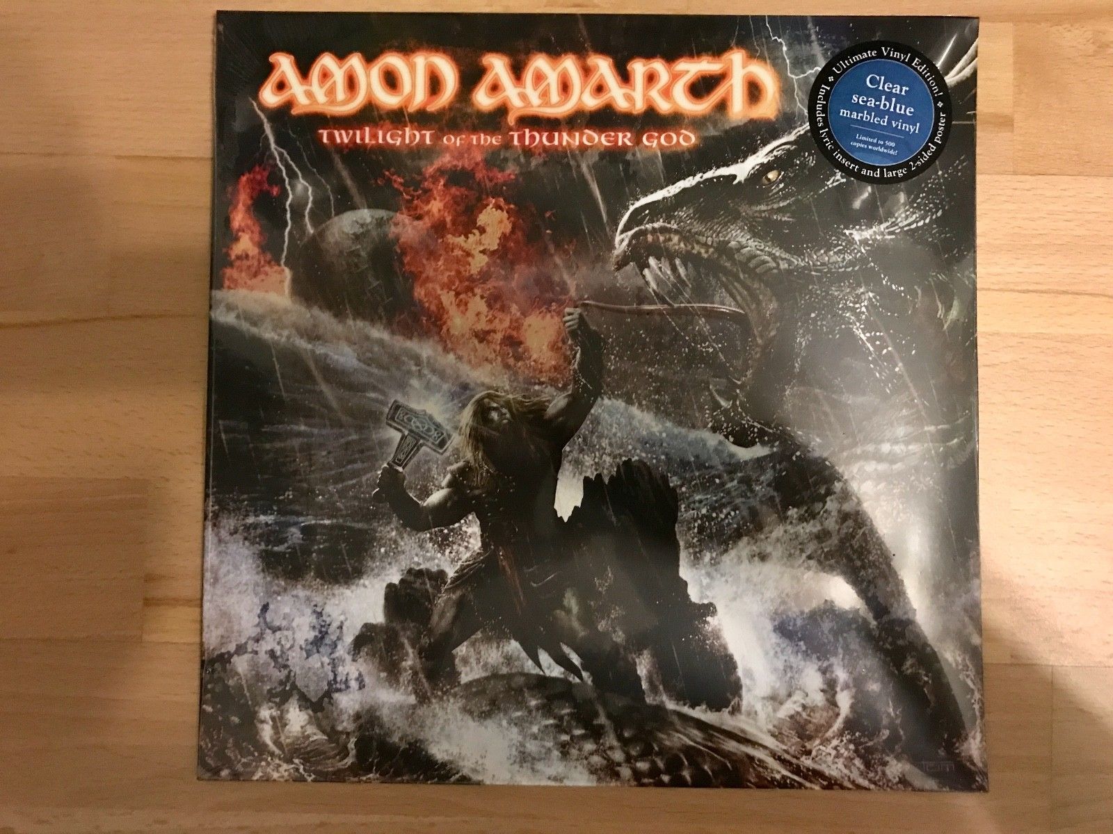  - Amon Amarth - Twilight Of The Thunder God - blue vinyl,  limited to 500 copies - auction details