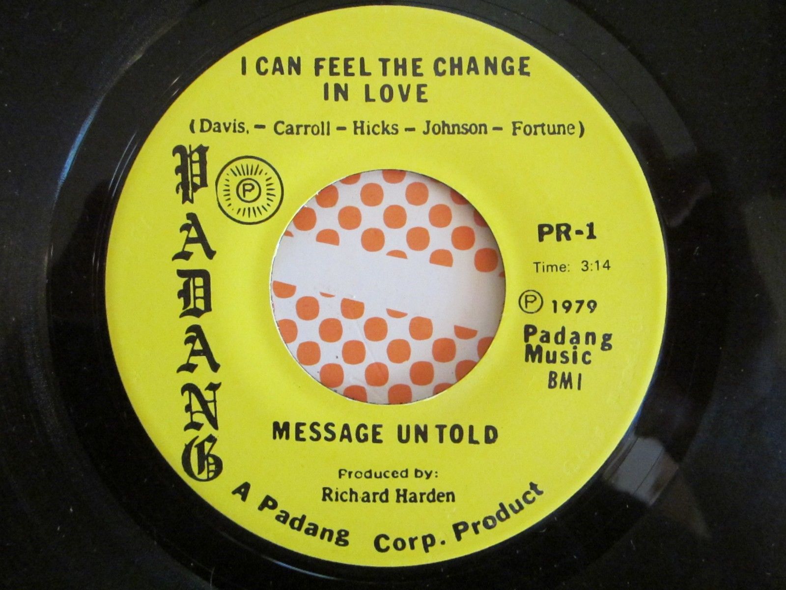 popsike.com - Modern Soul 45 MESSAGE UNTOLD i can feel the change in ...