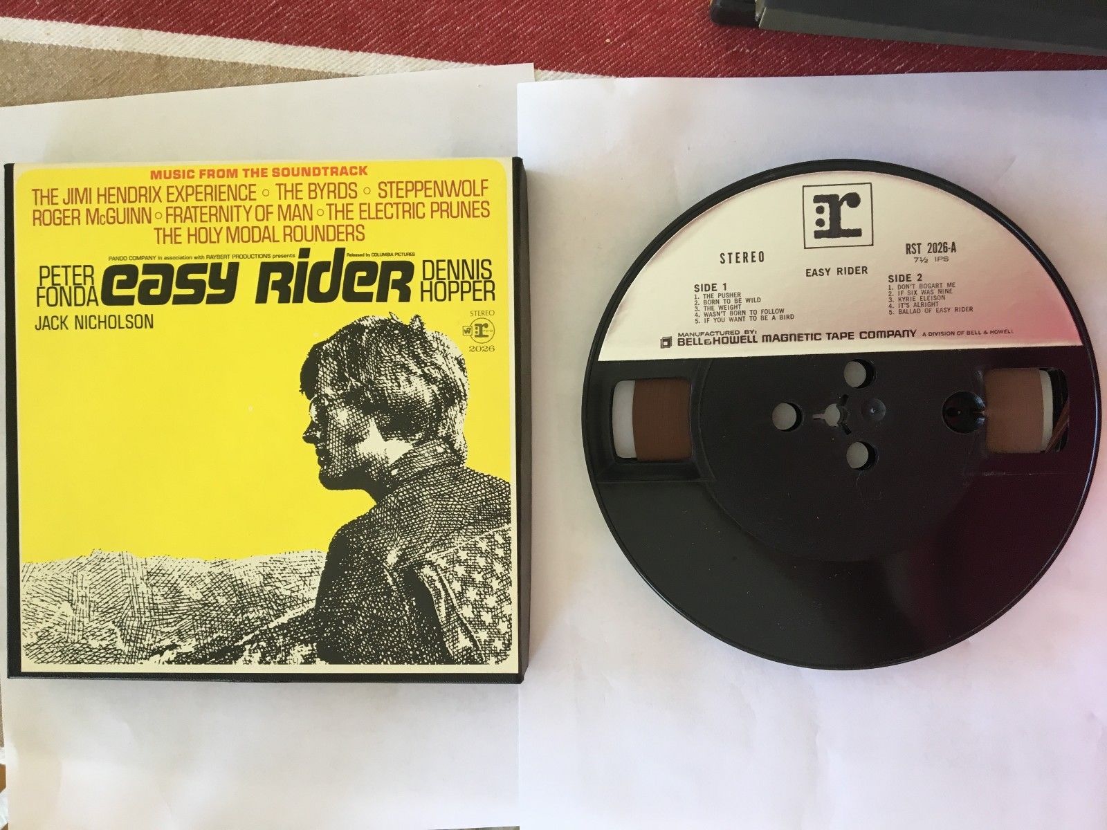  4 Track Reel to Reel Tape/Easy Rider Soundtrack/7 1/2 IPS  Play Tested - auction details