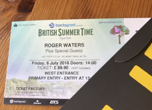 popsike.com - 2 Roger Waters US & THEM tour concert tickets London