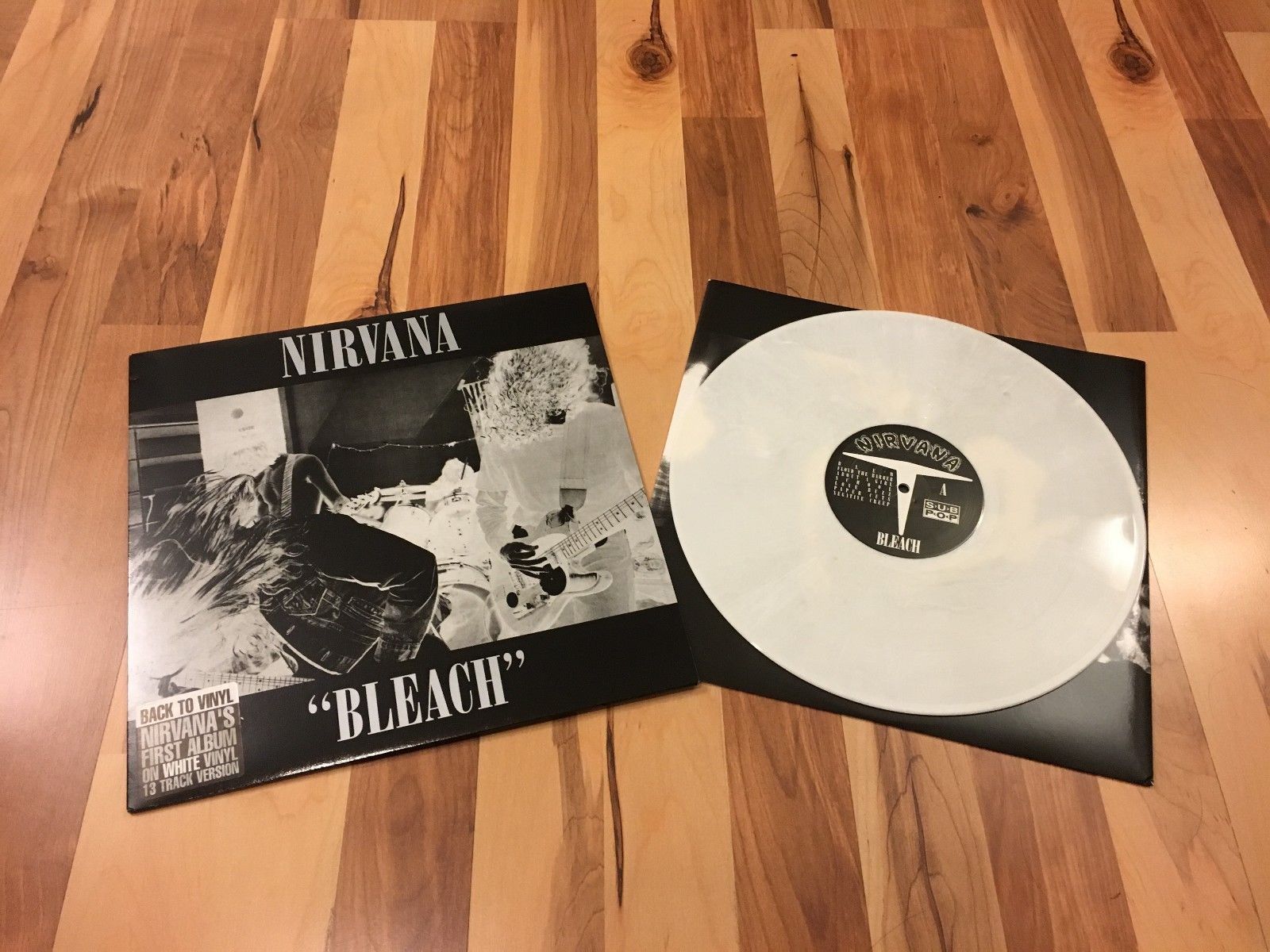 popsike.com - Nirvana Bleach White Vinyl LP Record UK Pressing 13 