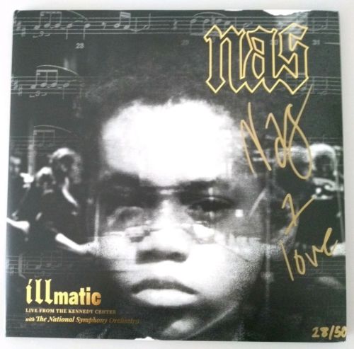 popsike.com - NAS Illmatic Live From Kennedy Center Autographed