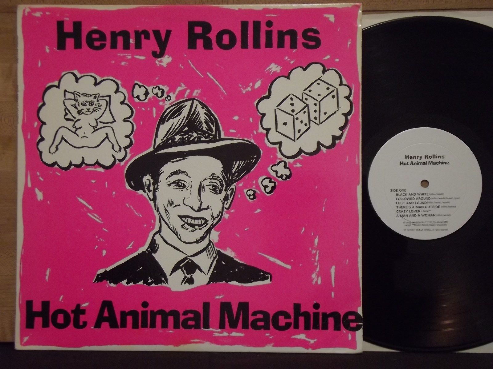 popsike.com - HENRY ROLLINS - HOT ANIMAL MACHINE RARE LP POST