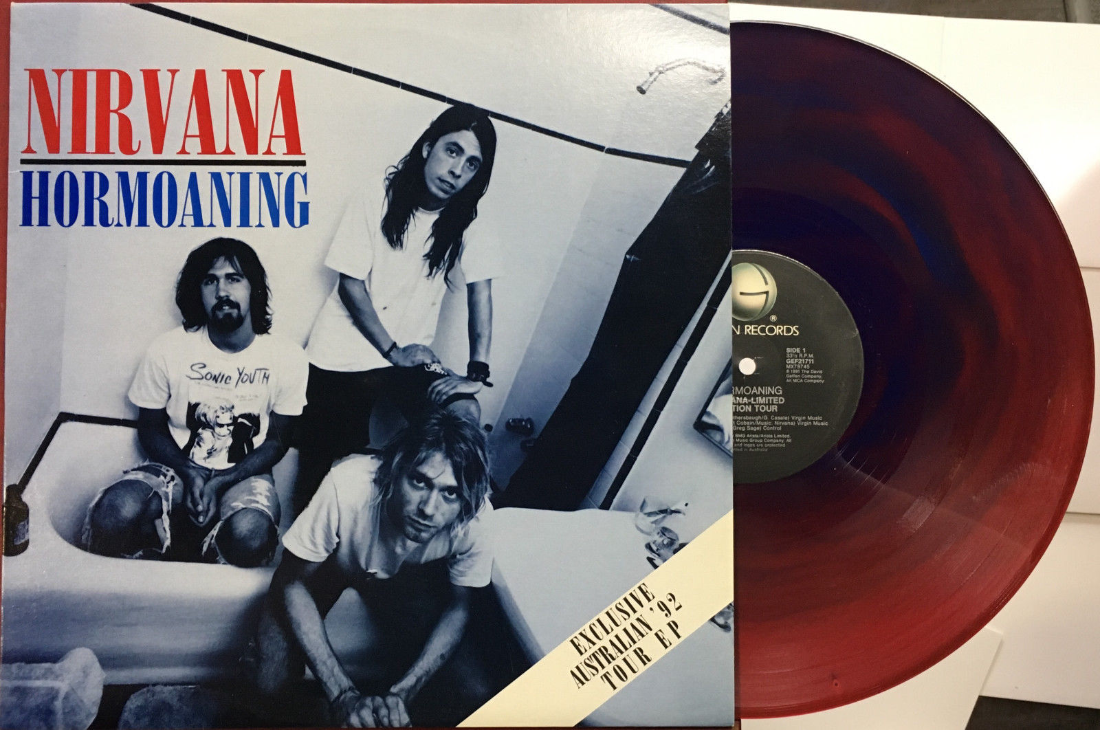 当時もの希少アナログ盤レコード】Nirvana - Hormoaning - レコード