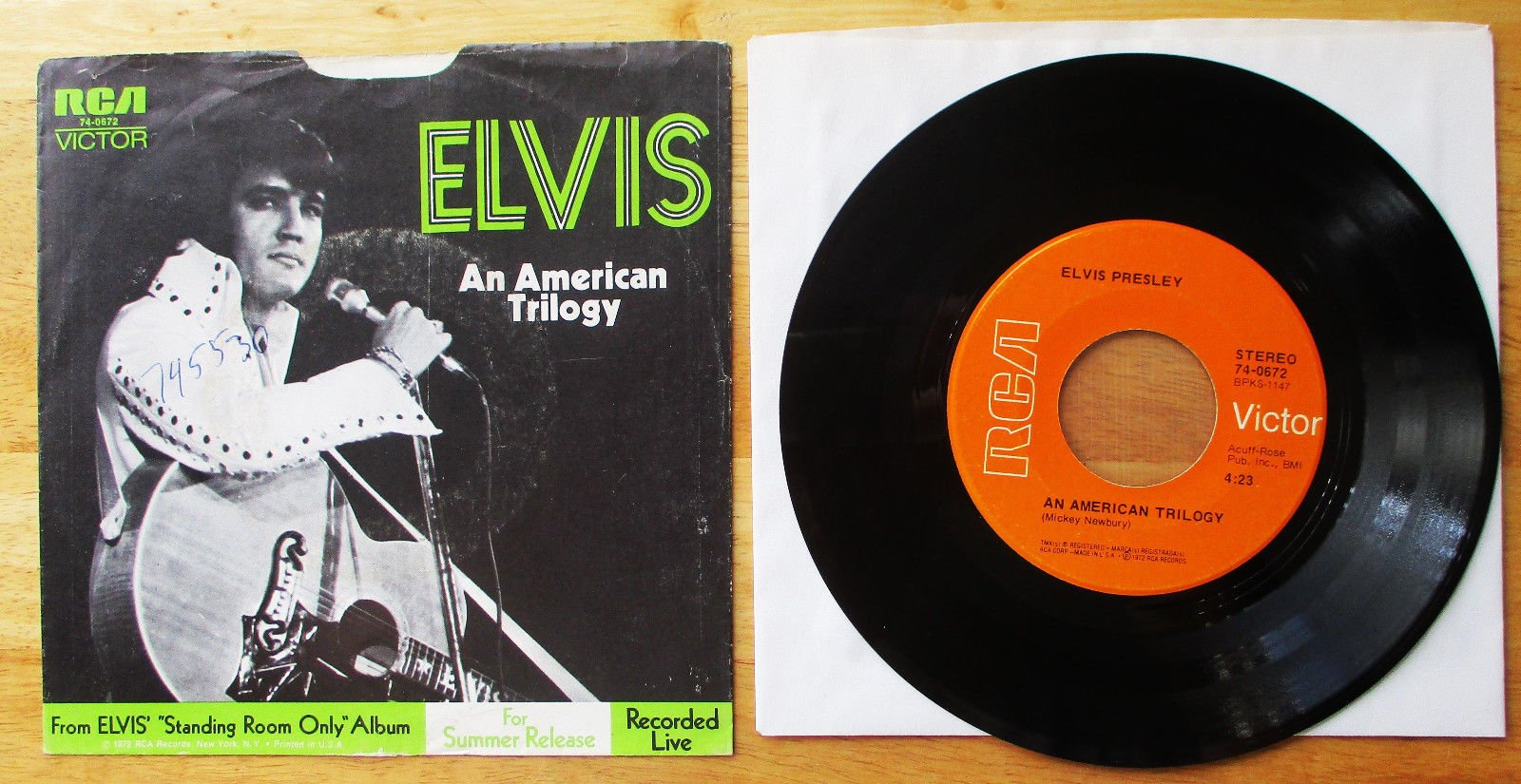 popsike.com - Elvis Presley " An American Trilogy" 74-0672 - auction details