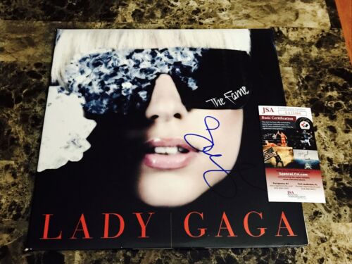 Lady Gaga Signed The Fame Vinyl Record Album (JSA COA
