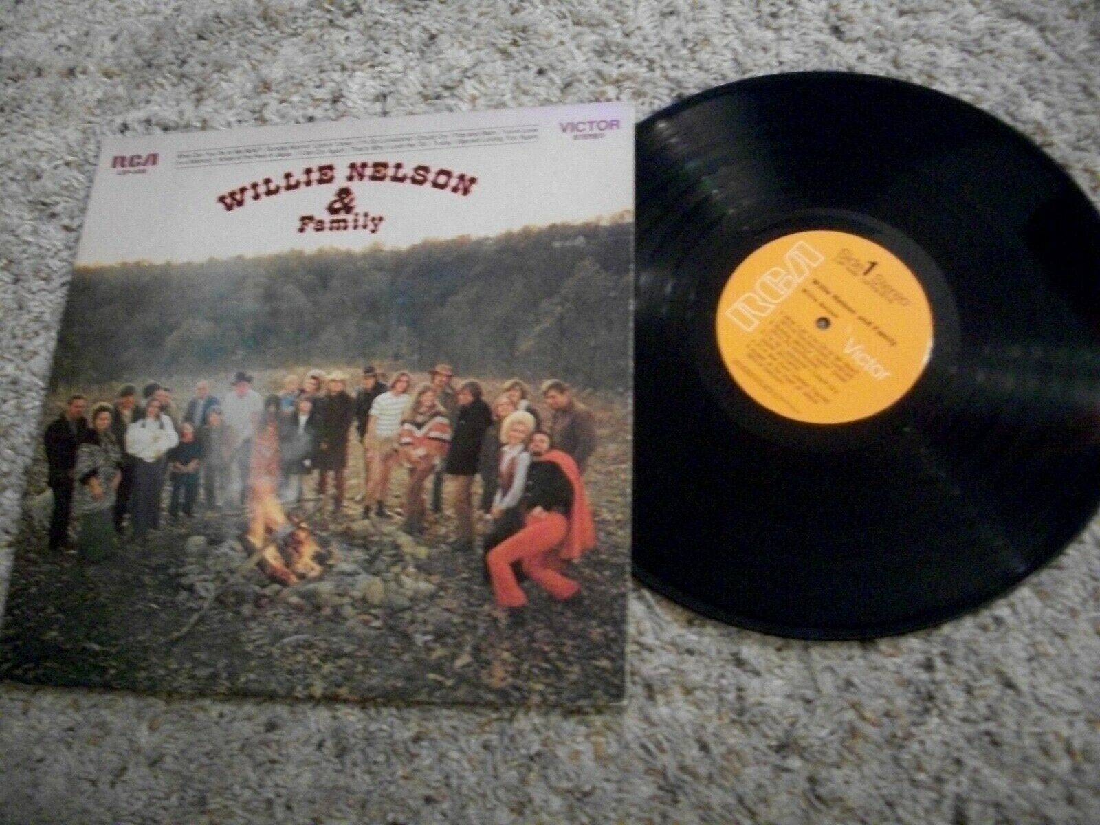 popsike.com - Willie Nelson & Family LP-1971-RCA-Orange Label-EX