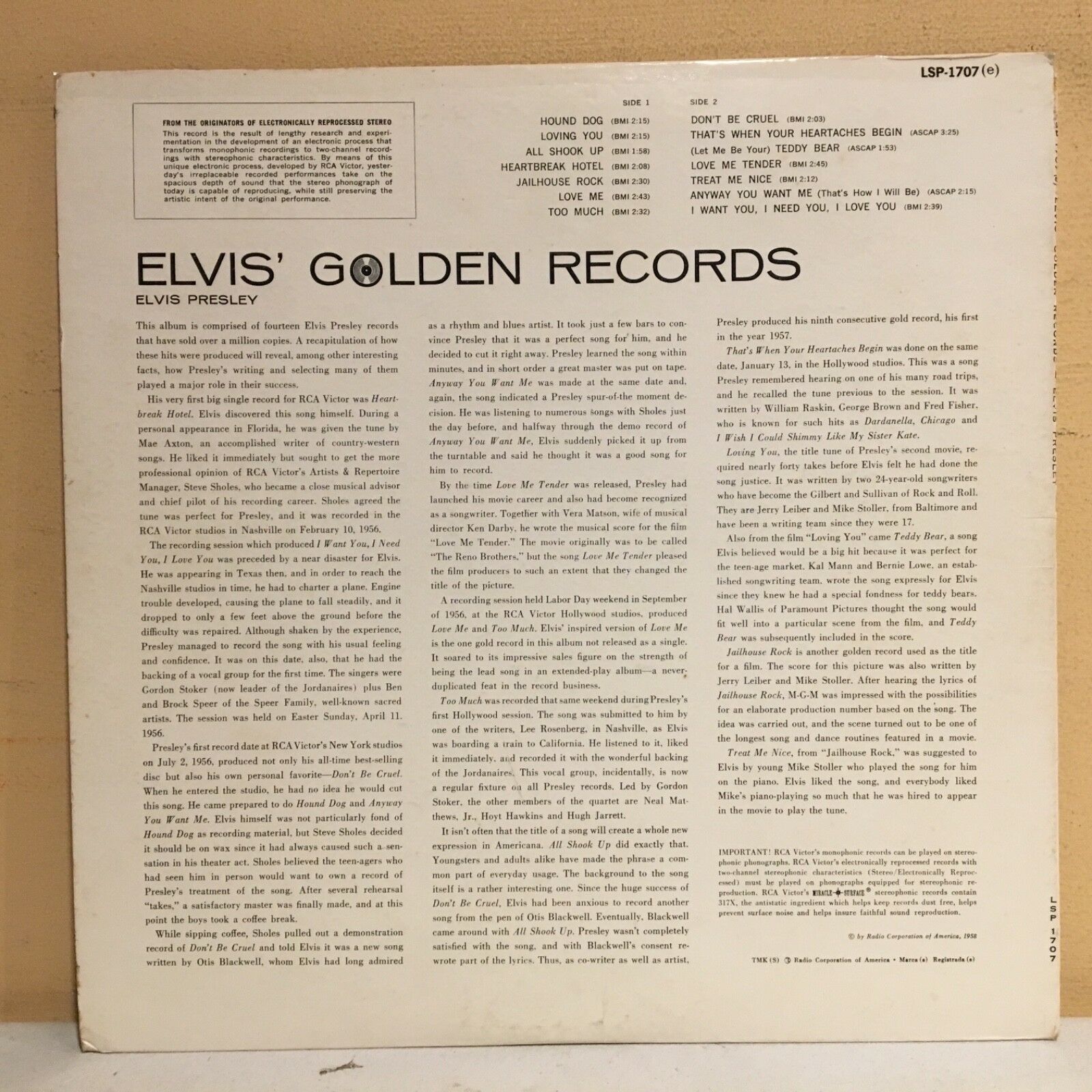 Popsike Com Elvis Presley Elvis Golden Records Lp Rca Records Lsp Auction Details