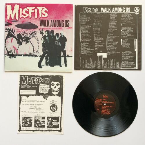 popsike.com - The Misfits Walk Among Us LP 82 Slash Flyer Insert