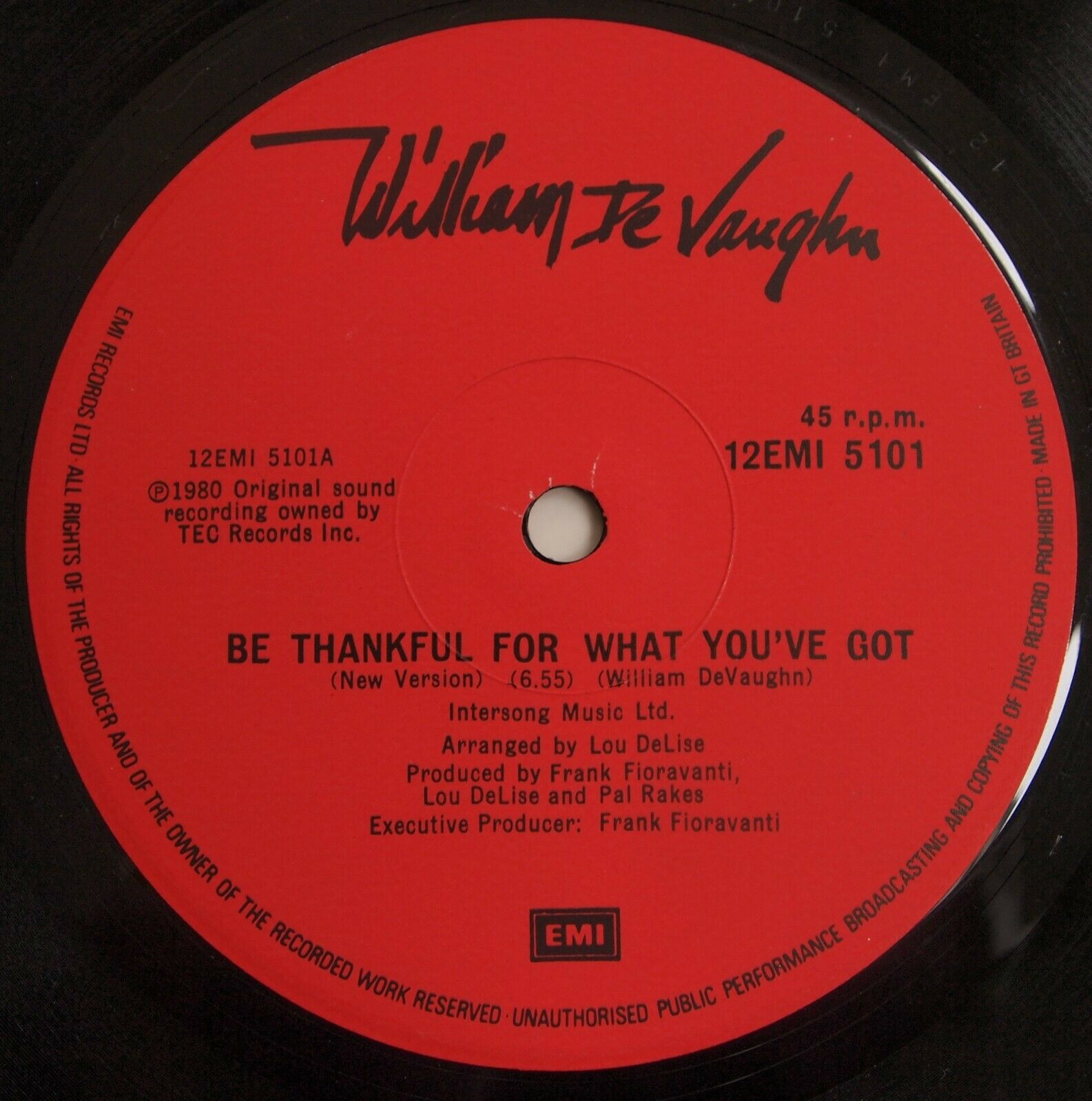 popsike.com - WILLIAM DeVAUGHN - BE THANKFUL FOR WHAT YOU'VE GOT