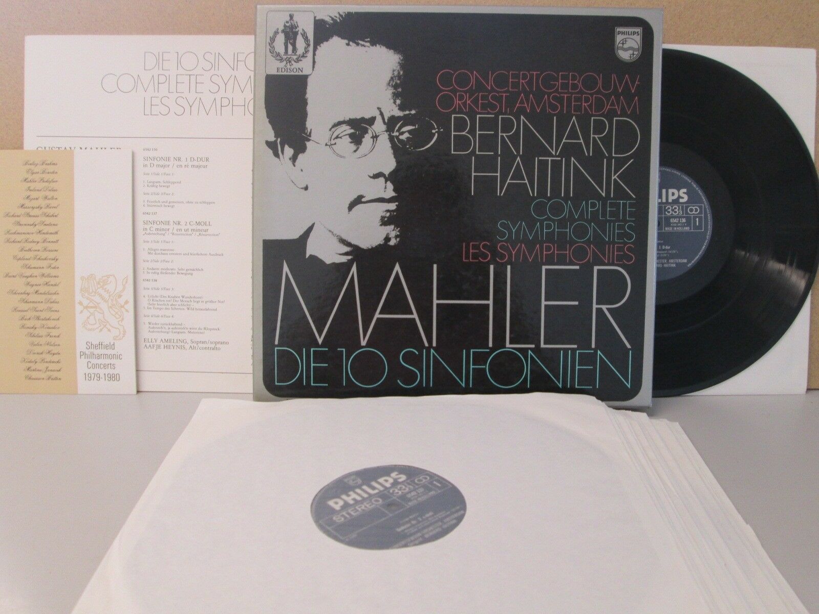 popsike.com - Philips 6768 021 STEREO- MAHLER- The 10 Symphonies Complete 16-LP  HAITINK CGB - auction details