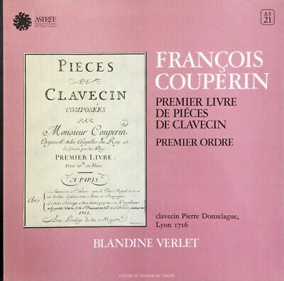 popsike.com - COUPERIN - VERLET - PREMIER LIVRE DE PIECES DE CLAVECIN ...