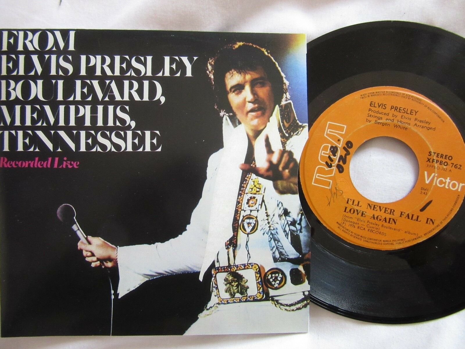 popsike.com - 45 ELVIS PRESLEY I'LL NEVER FALL IN LOVE AGAIN PHILIPPINES 7" - auction details