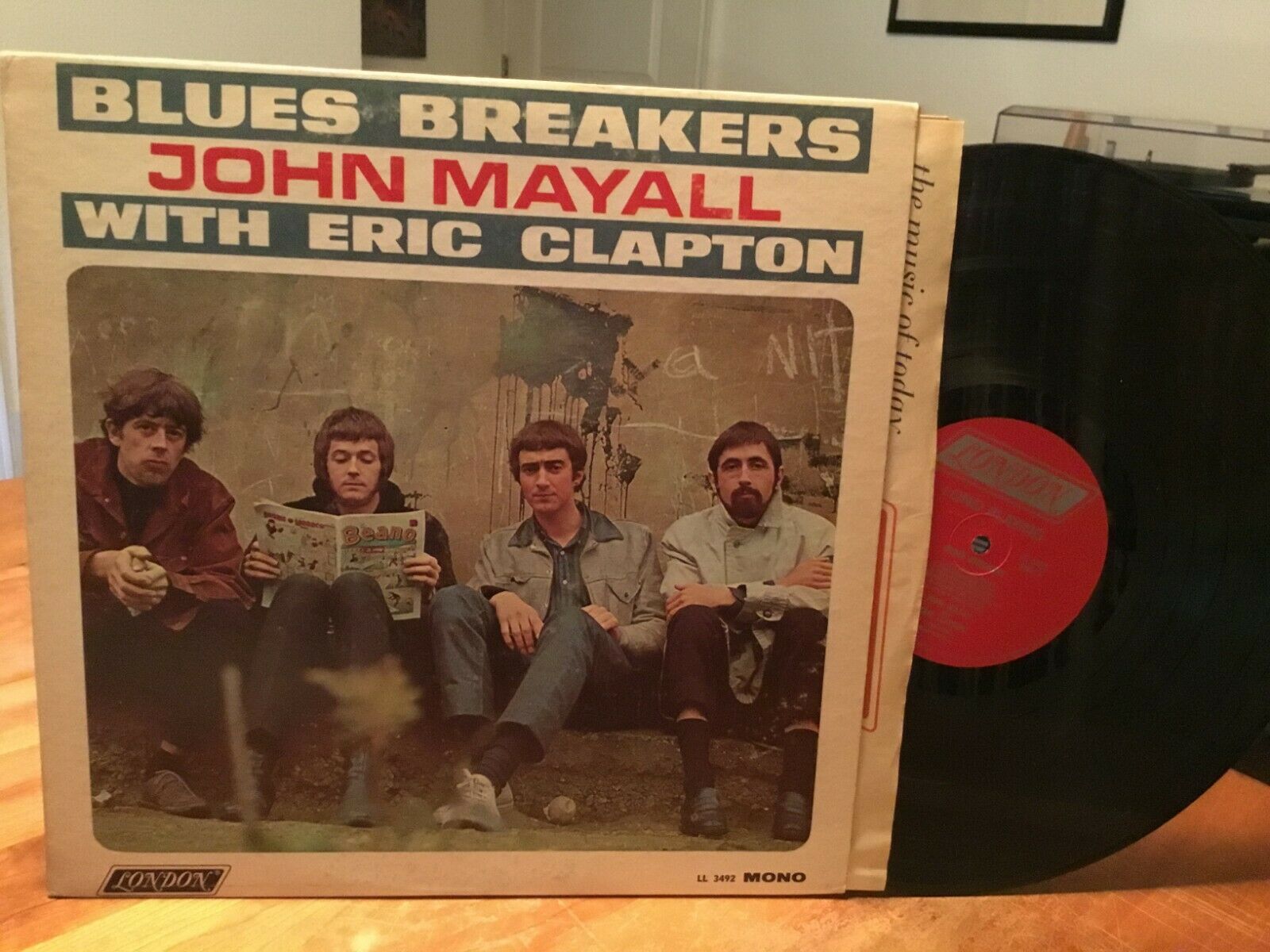 popsike.com - JOHN MAYALL BLUES BREAKERS: With Eric Clapton, London  Records, Mono, 1st, LP - auction details