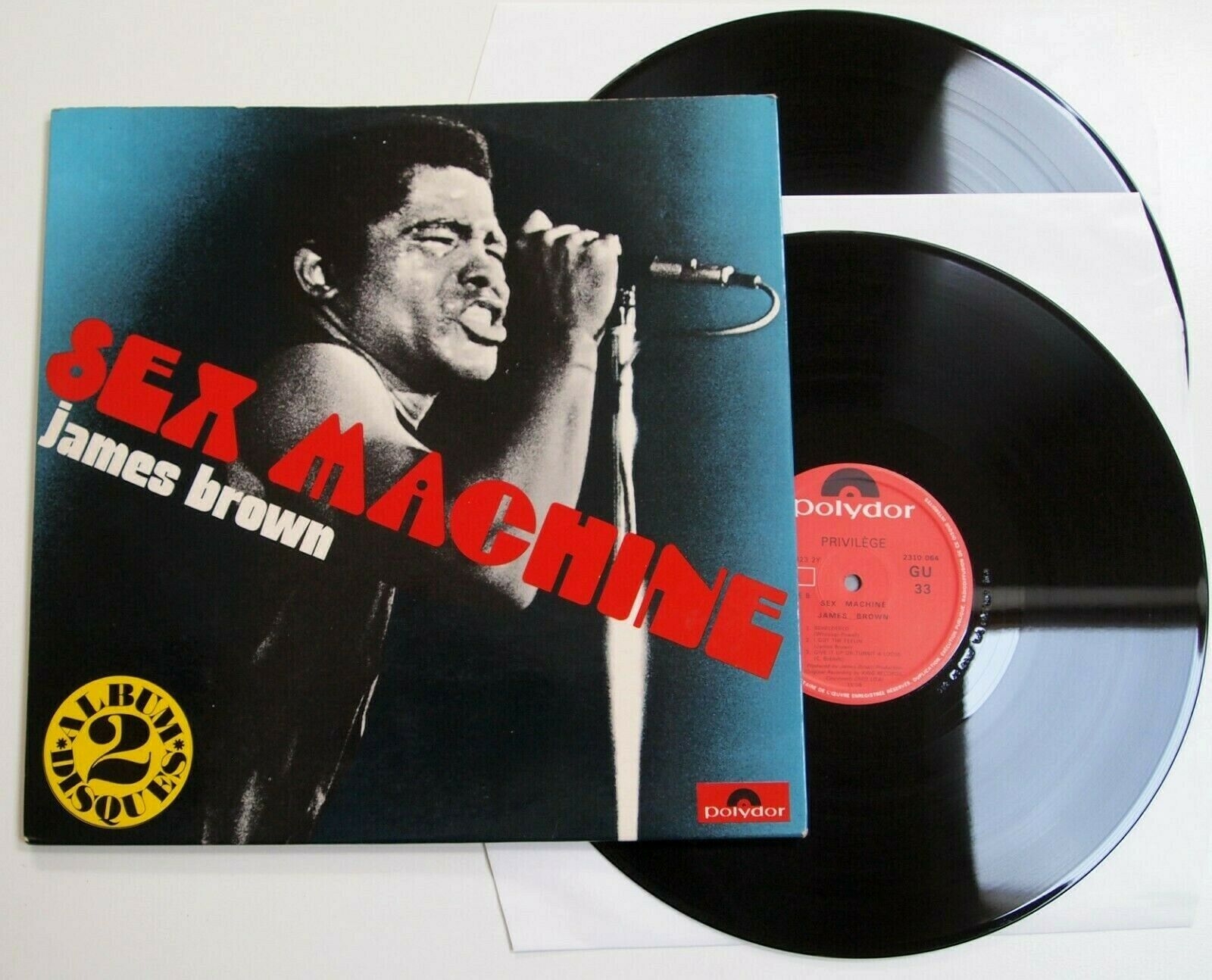 popsike.com - JAMES BROWN - SEX MACHINE LIVE 1970 2LP Rare Original Double  Vinyl Album Funk - auction details