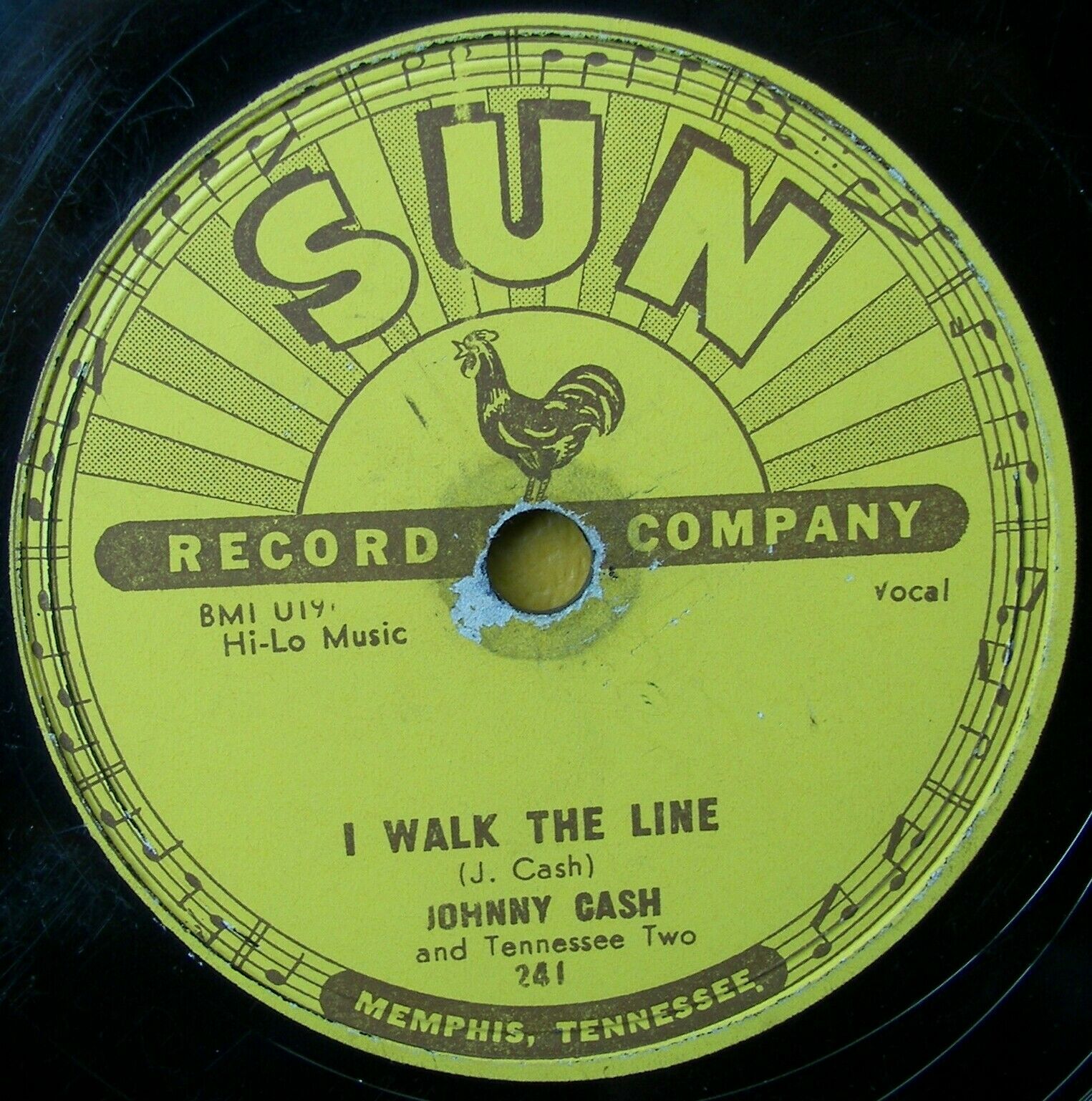 popsike.com - 78 RPM record Johnny Cash Sun 241 I walk the line b