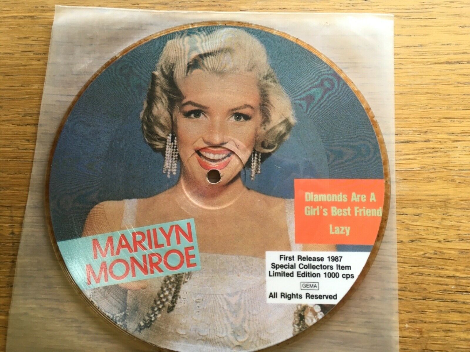 popsike.com - Marilyn Monroe - Ltd Edition Picture Disc - Diamonds Are A  Girls Best Friend - auction details