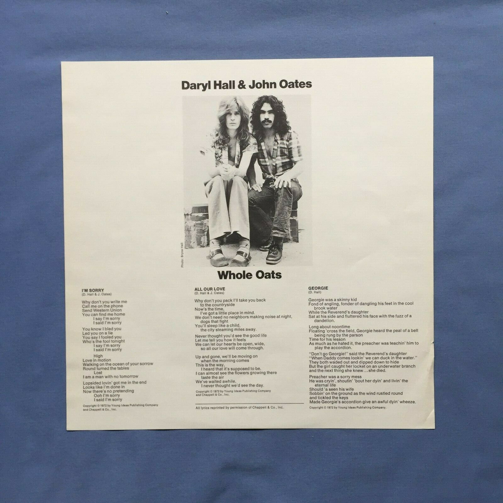 popsike.com - Daryl Hall & John Oates Whole Oats 1972 MONO White Label PROMO  LP with INSERT - auction details