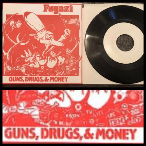popsike.com - FUGAZI Guns Drugs & Money 7”/red emo Dischord happy 
