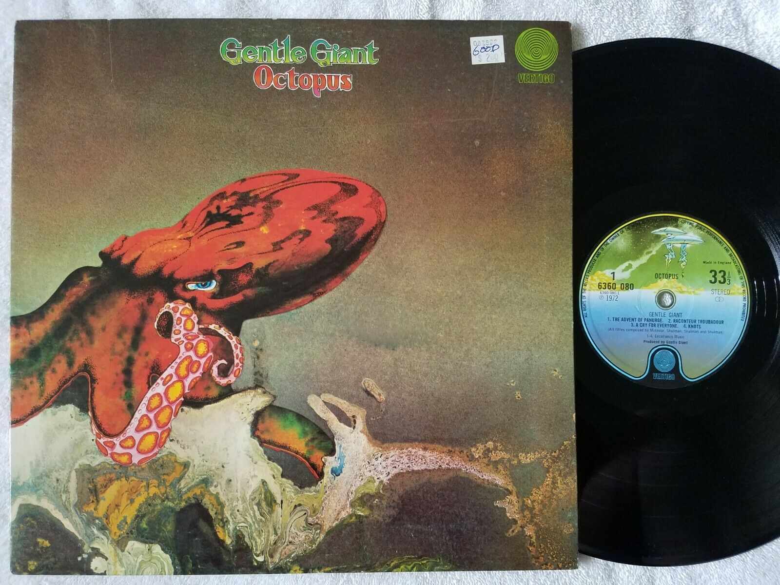 Gentle Giant Octopus UK ORIGINAL オリジナル 1st Press VERTIGO 名盤